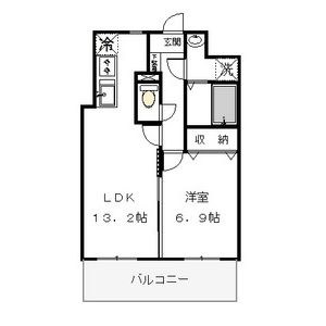 リバーサイド天神 203号室 間取り