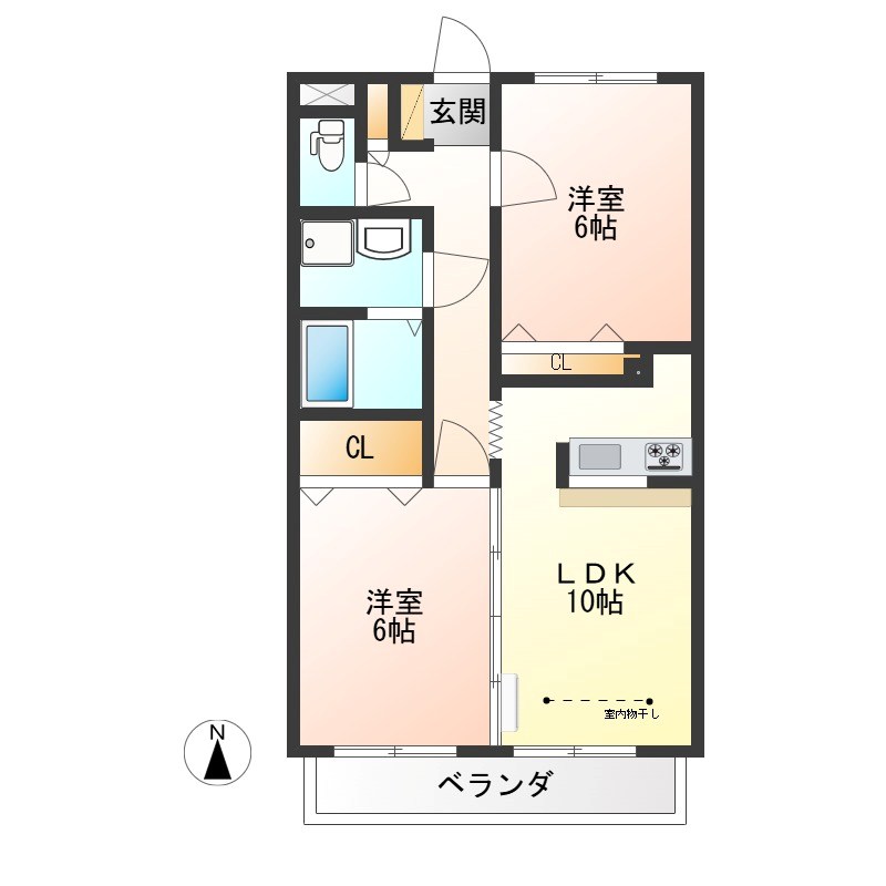 シティパルスギモトⅢ 間取り