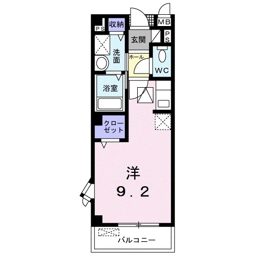 ルミエールⅤ 106号室 間取り