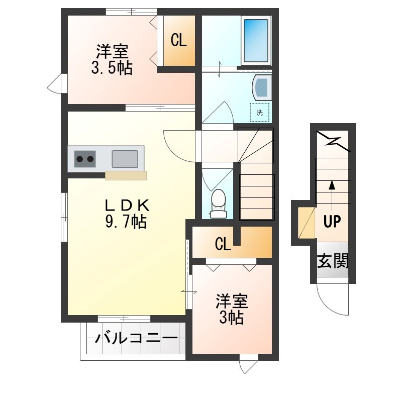 アリアコートオヤマ 間取り