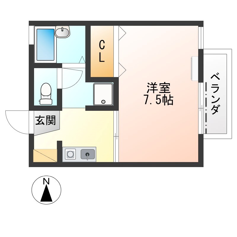 クライムハイツA棟 間取り図