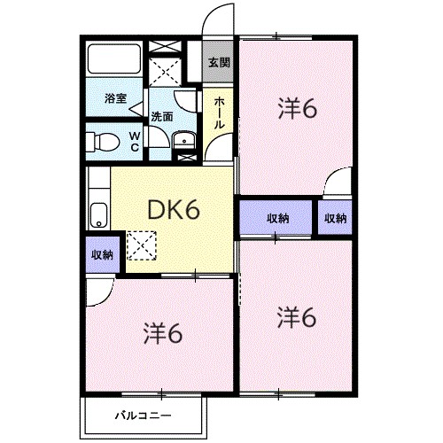 サニーヒルＣ 103号室 間取り