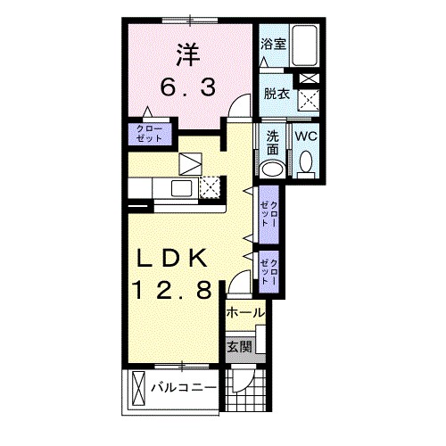 ラフレシールＢ 間取り