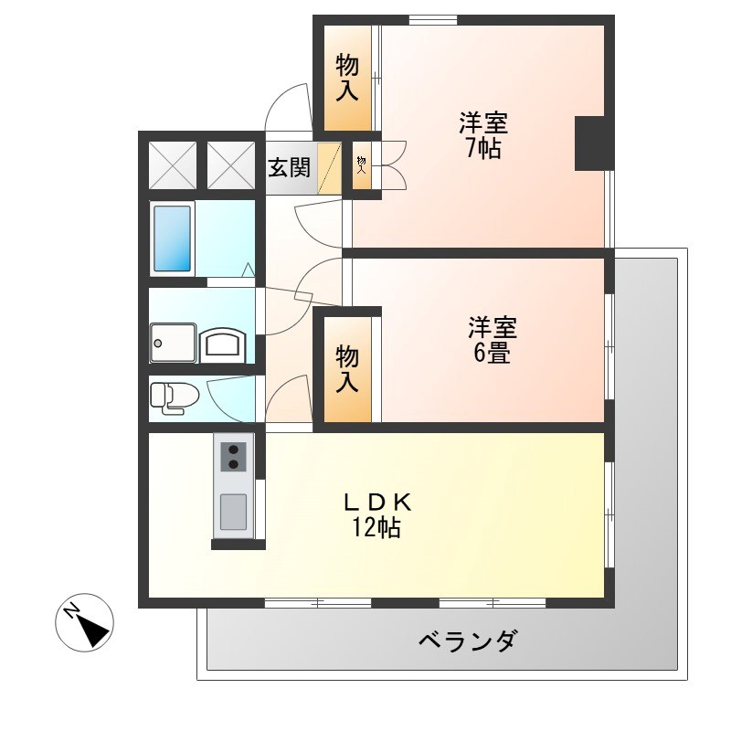 江戸屋ハイツ 間取り
