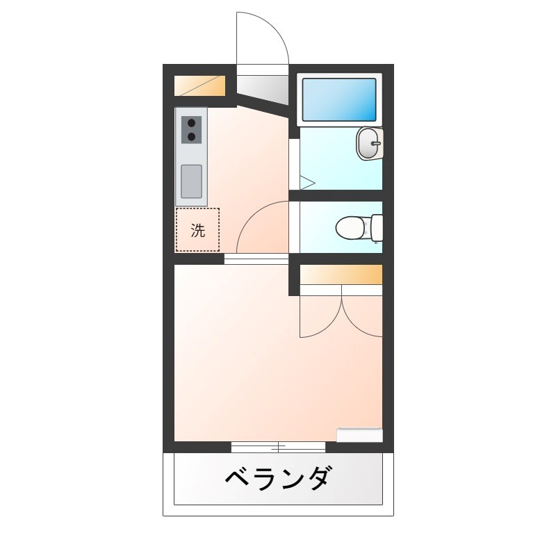 ヤングビレッジ   205号室 間取り