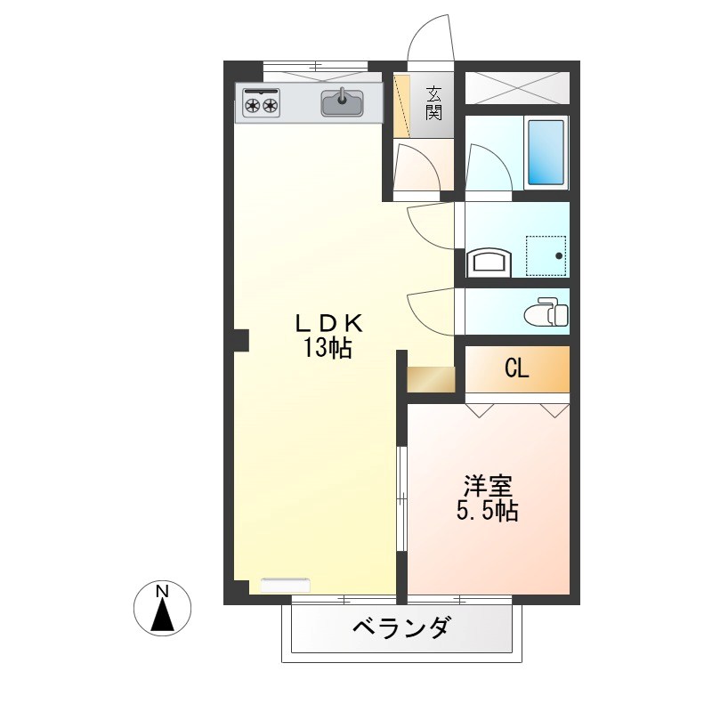 シティパルスギモトⅠ 間取り