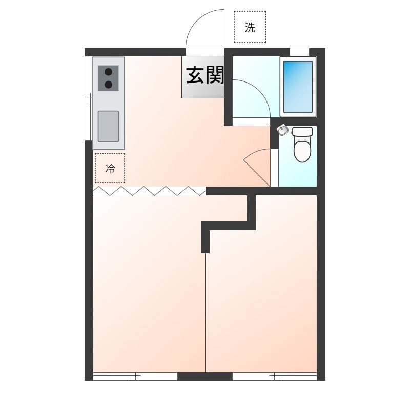 アベアパート 102号室 間取り
