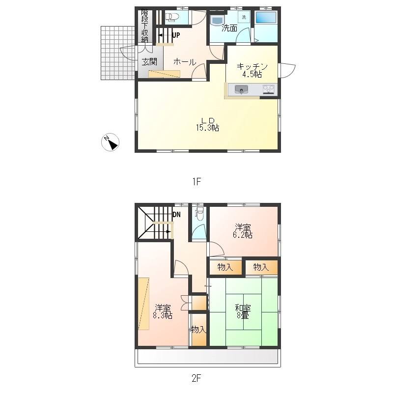 立伏町戸建 間取り