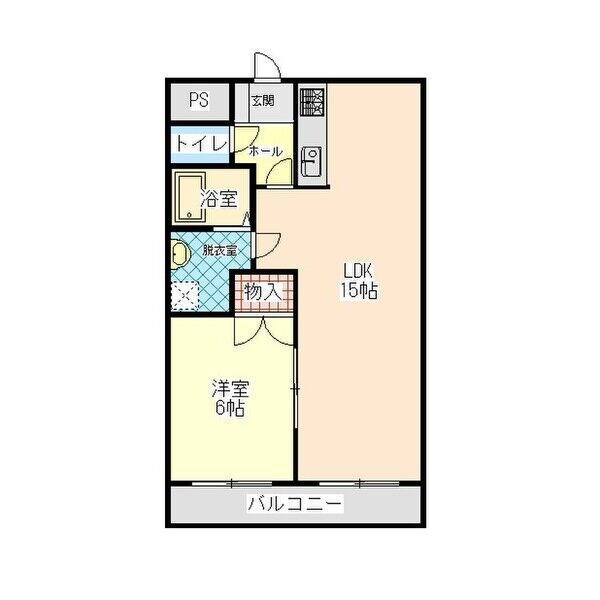 フォリア西川田 104号室 間取り