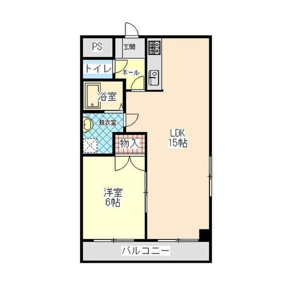 フォリア西川田 505号室 間取り