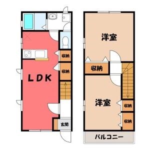 ファミーユ今泉 102号室 間取り