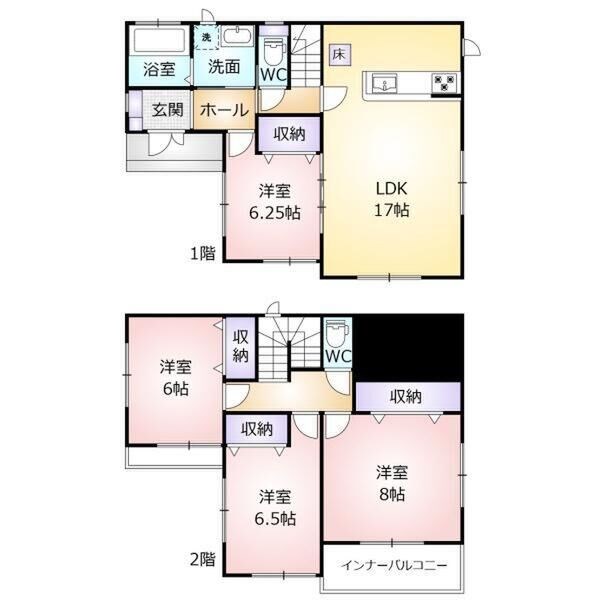 戸祭台貸家 間取り