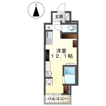 仮）宇都宮市東宿郷　マンション新築工事 801号室 間取り