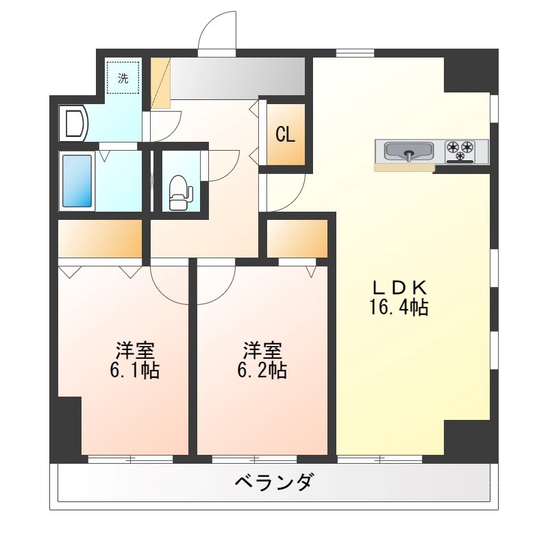 アマルフィーノ 101号室 間取り