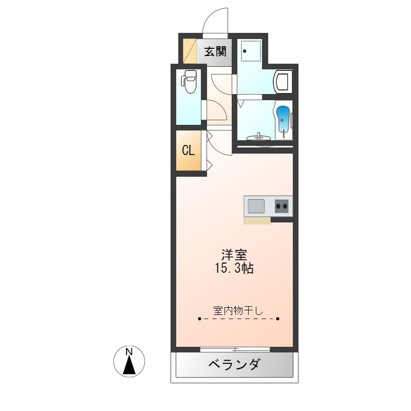 S-FORT宇都宮南大通り 503号室 間取り
