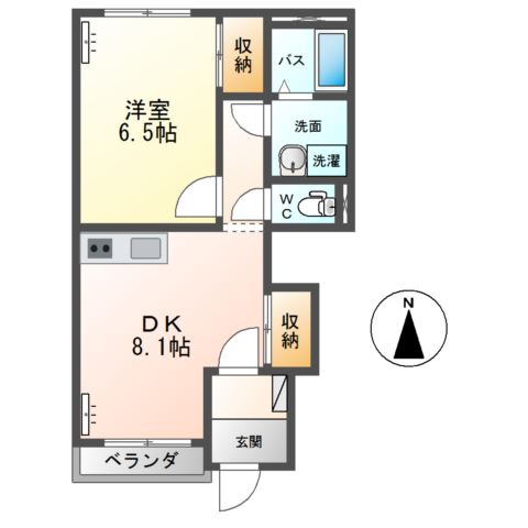 ウイングコート　Ｂ 間取り