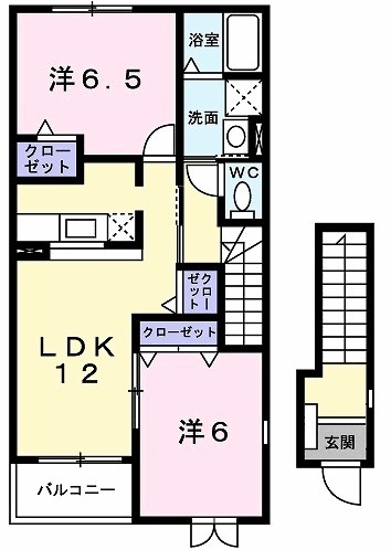 ミルトＡ　（ｍｉｌｄ） 間取り