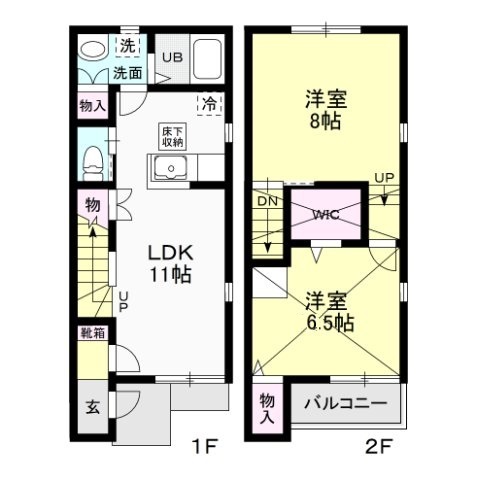 ア・ラ・モード　A 間取り