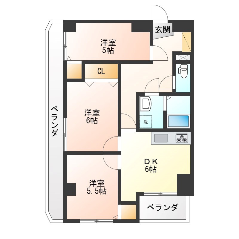 ひがしレジデンス  間取り