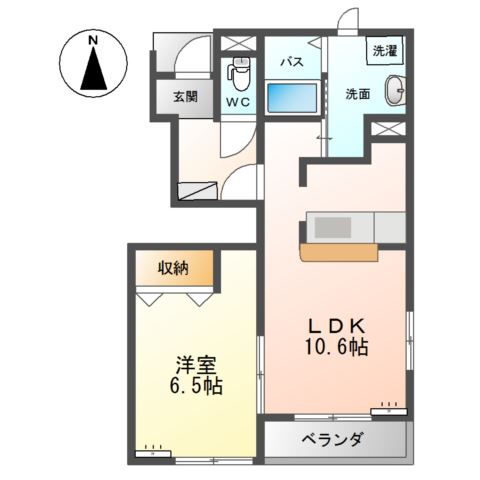 パークサイドヴィラ御里　Ｃ棟 間取り