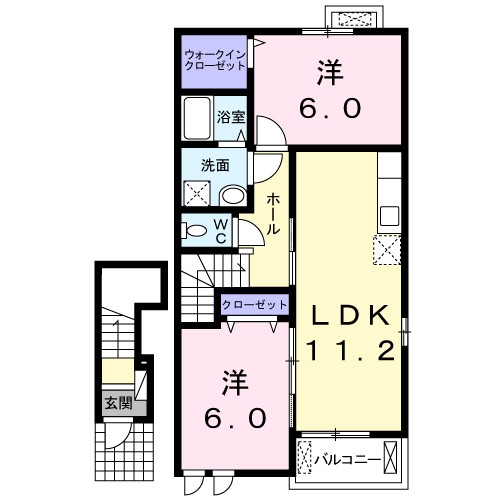 ラック　ヒルズ　Ａ 間取り
