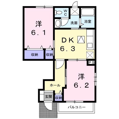 カメリアＢ 間取り