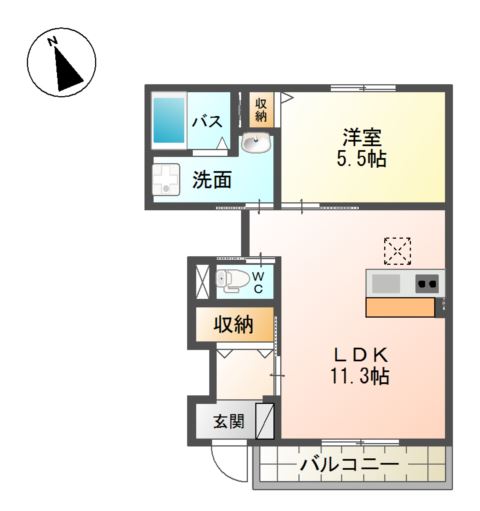 グレイス・ワン今泉 間取り