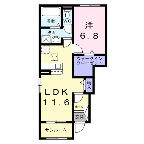 バリーフィールド　Ｄ 間取り