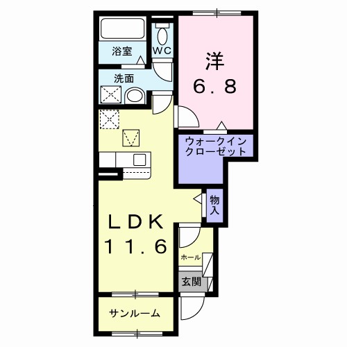 バリーフィールド　Ｄ 間取り