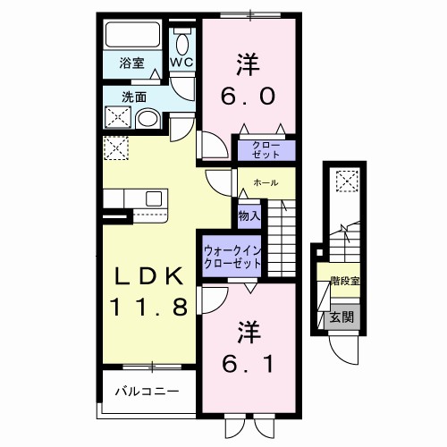 バリーフィールド　Ｄ 間取り