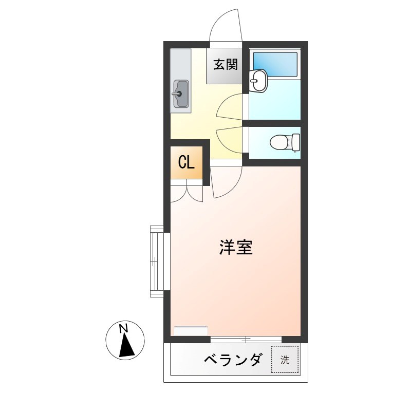 メゾングローバル鶴田 間取り