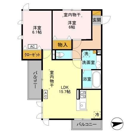 クレセントコート　住宅 間取り