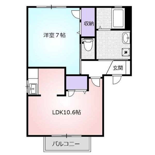 ヴィラ・フローラルB 間取り