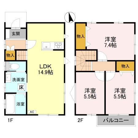 K.Tヴィレッジ　08号館 間取り