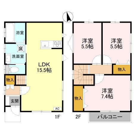 K.Tヴィレッジ　09号館 間取り