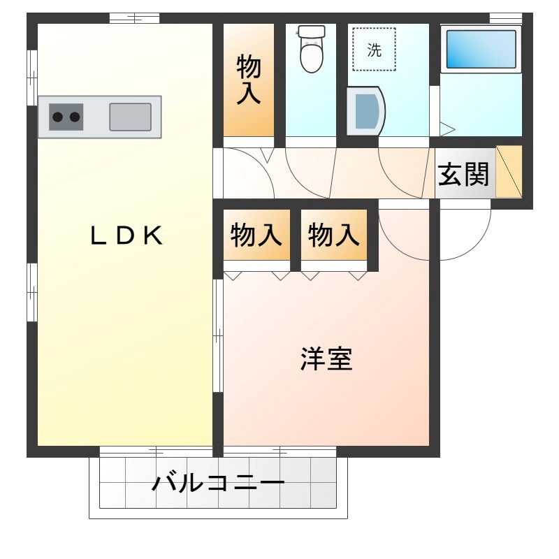 シャトーファミリーハイツ六番館 間取り