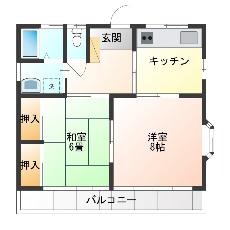 メゾンリブラン B 間取り