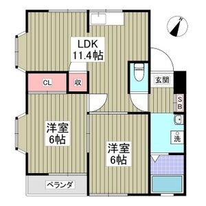 シャトーサオトメ2号  間取り