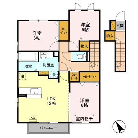 カーサ　フォレスト　A 間取り