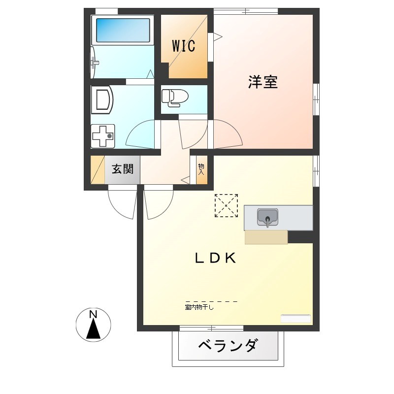 ビューラーKEN　D 間取り