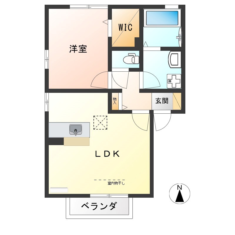 ビューラーKEN　D 間取り