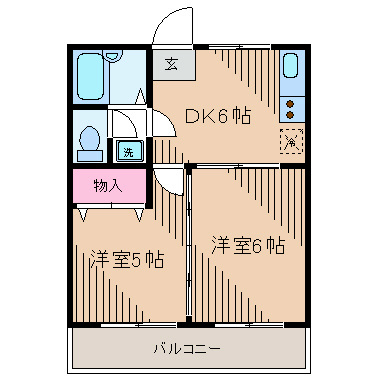 西山第11ビルエルム大倉山 間取り