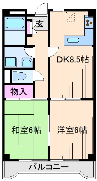 青山コーポＡ 間取り