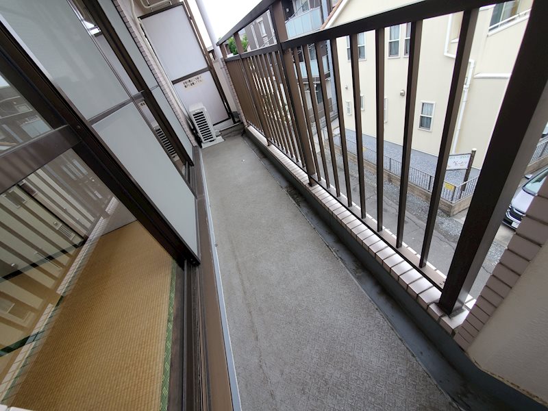 青山コーポＡ ベランダ