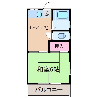 第２ハイツナカシモ 間取り