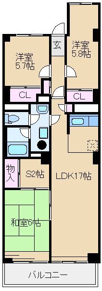 大倉山ハイム1号棟 間取り
