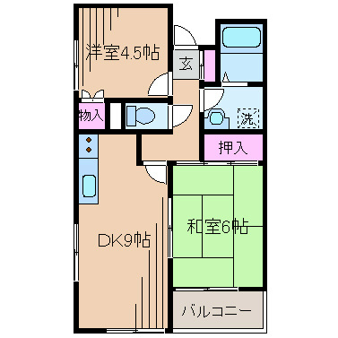 青山コーポＡ 間取り