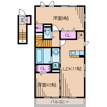 セジュール 間取り