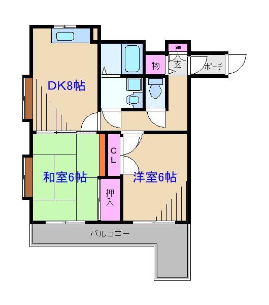 ベルコート日吉Ⅱ 間取り