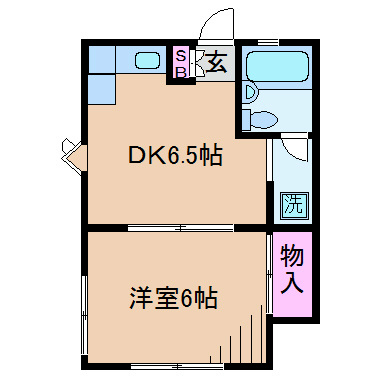 フラット谷戸A 間取り